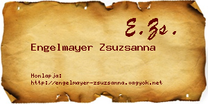 Engelmayer Zsuzsanna névjegykártya