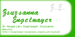 zsuzsanna engelmayer business card